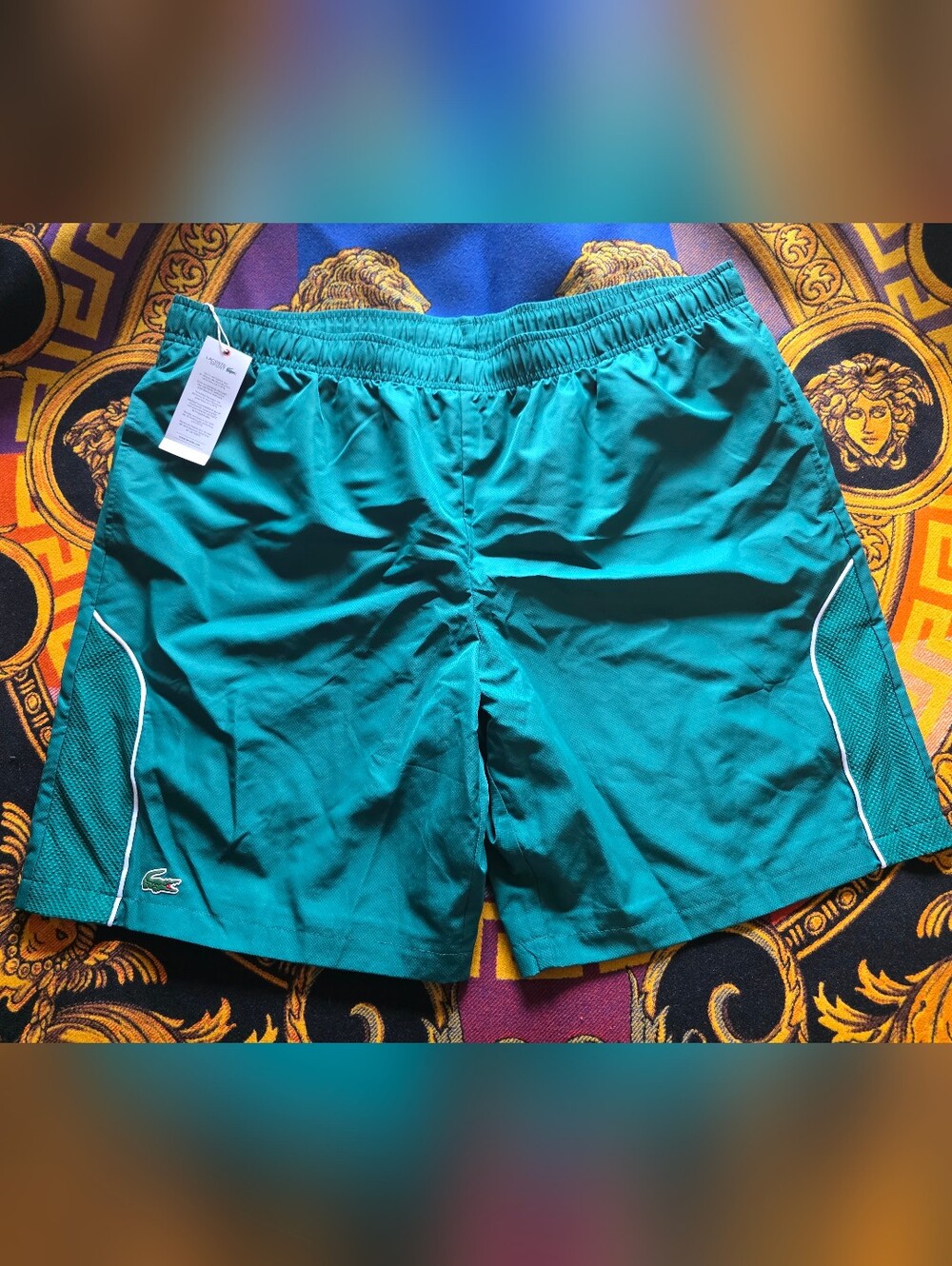 Lacoste Teal Green Men's Swim Trunks